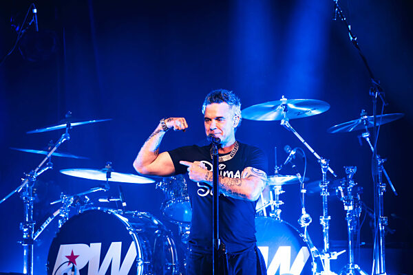 Robbie Williams performing at Barrowlands in Glasgow on 04 February 2026.