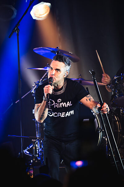 Robbie Williams performing at Barrowlands in Glasgow on 04 February 2026.