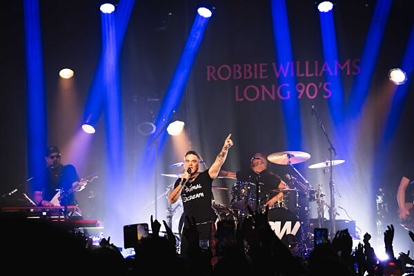 Robbie Williams performing at Barrowlands in Glasgow on 04 February 2026.