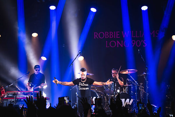 Robbie Williams performing at Barrowlands in Glasgow on 04 February 2026.