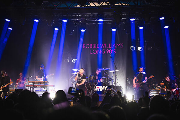 Robbie Williams performing at Barrowlands in Glasgow on 04 February 2026.