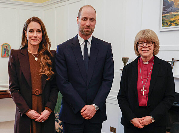 The Prince and Princess of Wales Meet the Archbishop of Canterbury