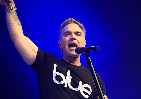 Robbie Williams performs live in Brixton Academy,  London,  8  February 2026