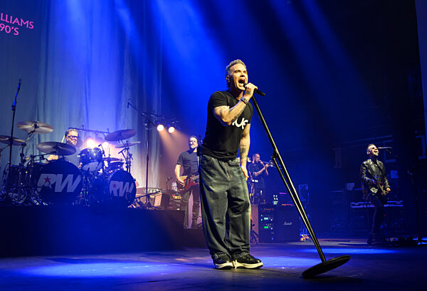 Robbie Williams performs live in Brixton Academy,  London, 8th February 2026