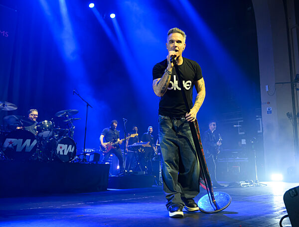 Robbie Williams performs live in Brixton Academy,  London,  8  February 2026