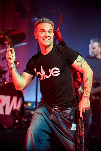 Robbie Williams performs live in Brixton Academy,  London,  8  February 2026