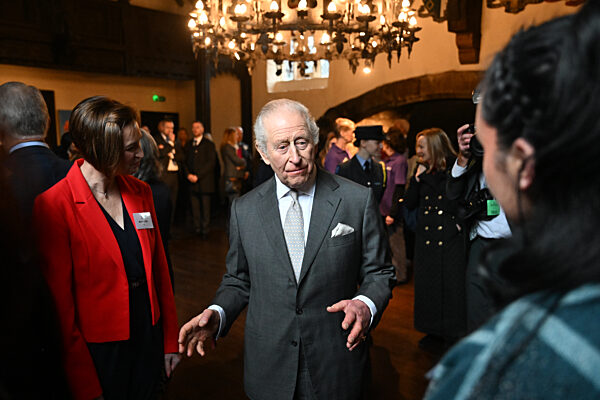Britain's King Charles visits Lancashire