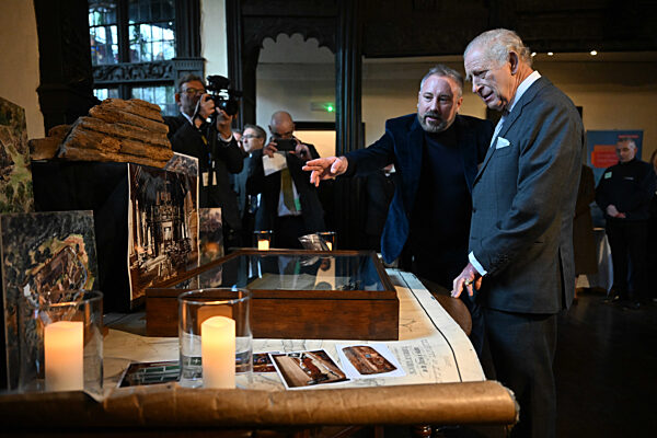Britain's King Charles visits Lancashire