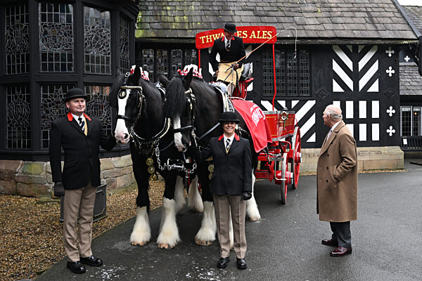 Britain's King Charles visits Lancashire