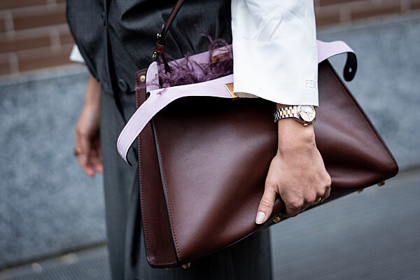 Street Style: Fendi fashion show during the Milan Fashion Week - Womenswear Fall/Winter 2026/2027 in Milan, Italy, on 25 February 2026.