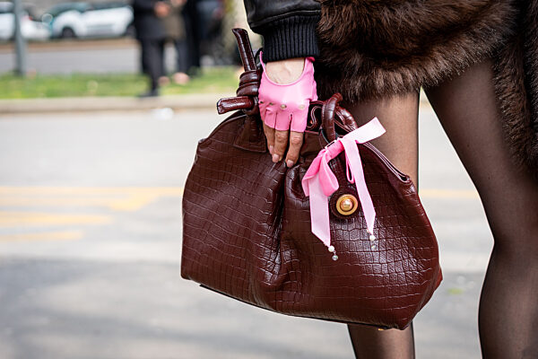 Street Style: Gucci fashion show during the Milan Fashion Week - Womenswear Fall/Winter 2026/2027 in Milan, Italy, on 27 February 2026.