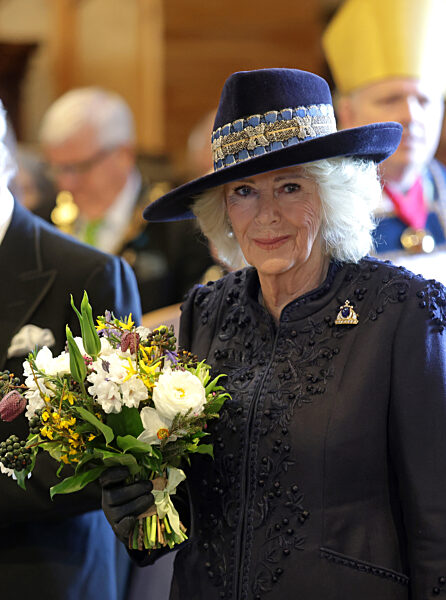 King Charles III And Queen Camilla Attend The Royal Maundy Service At St Asaph Cathedral