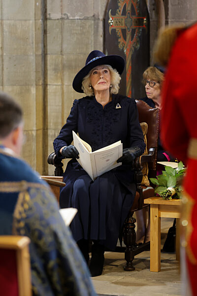 King Charles III And Queen Camilla Attend The Royal Maundy Service At St Asaph Cathedral