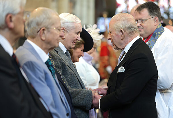 King Charles III And Queen Camilla Attend The Royal Maundy Service At St Asaph Cathedral
