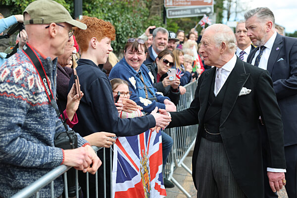 King Charles III And Queen Camilla Attend The Royal Maundy Service At St Asaph Cathedral