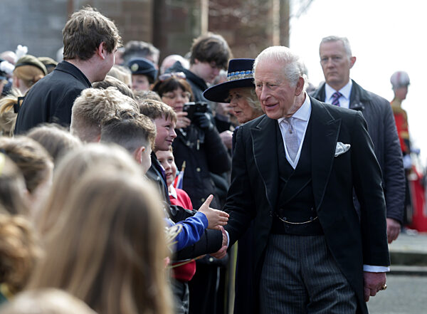 King Charles III And Queen Camilla Attend The Royal Maundy Service At St Asaph Cathedral