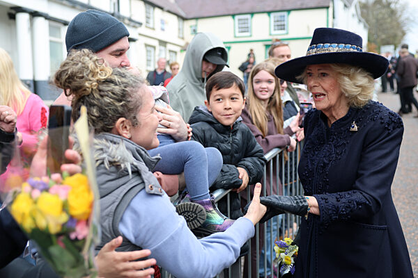 King Charles III And Queen Camilla Attend The Royal Maundy Service At St Asaph Cathedral
