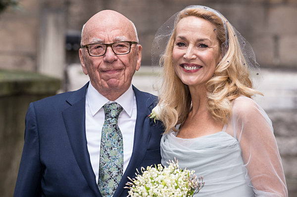 The wedding of media mogal Rubert Murdoc..........