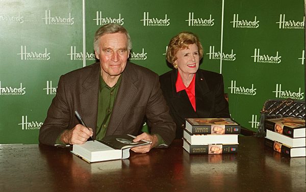 CHARLTON HESTON
American Actor
Pictured at the launch of his autobiography...