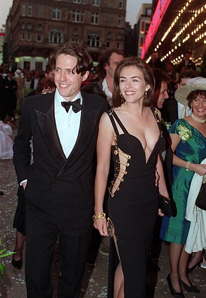 HUGH GRANT, British Actor
with his girlfriend
ELIZABETH HURLEY...