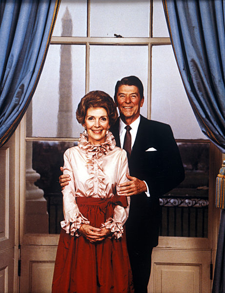 The President of the United States and his wife Nancy.