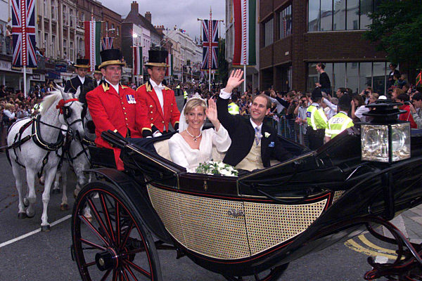 On their wedding day