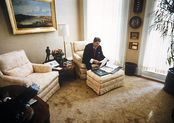President of the United States in the White house.
