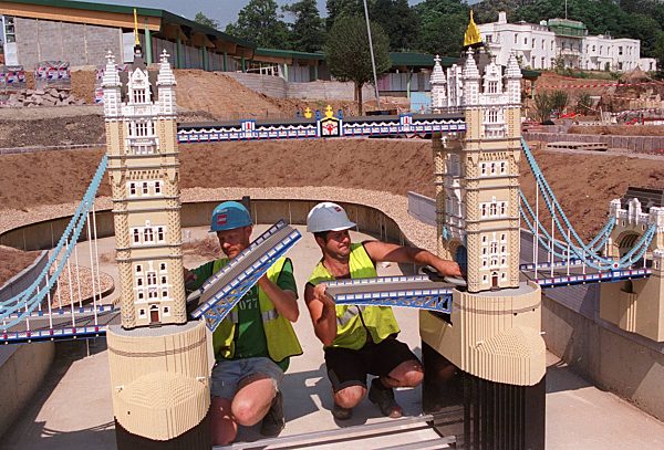 SCALE MODEL OF TOWER BRIDGE
Made out of Lego bricks
(Seen at 'Legoland' in...