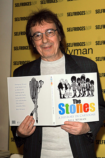 Rolling Stone Bill Wyman signiert Buch