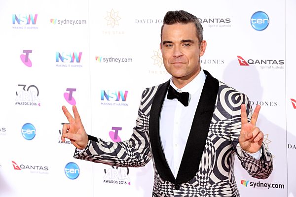 Robbie Williams at The 2016 ARIA Awards Sydney Australia 23rd Nov 2016