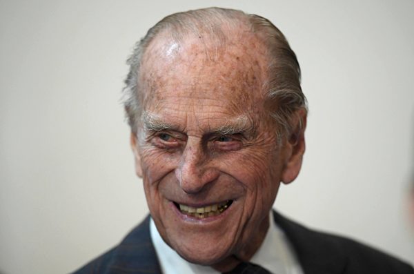 Britain's Prince Philip tours the Brompton bicycle factory in London
