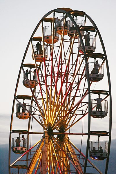 Ferris wheel, Lovebox Weekender Festival Victoria Park, London 2007.