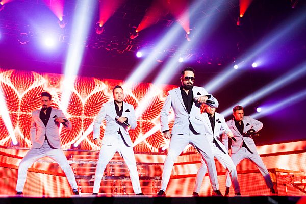 The Backstreet Boys members are excellent dancers and singer and here seen live