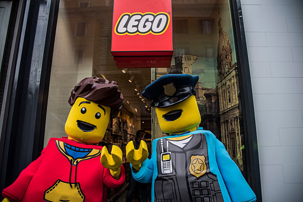 Opening of new Lego Store in Rome Italy