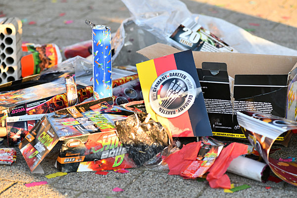 Abgebranntes Feuerwerk