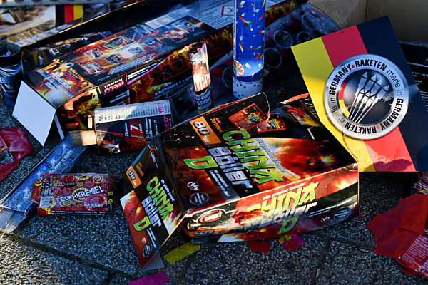 Abgebranntes Feuerwerk