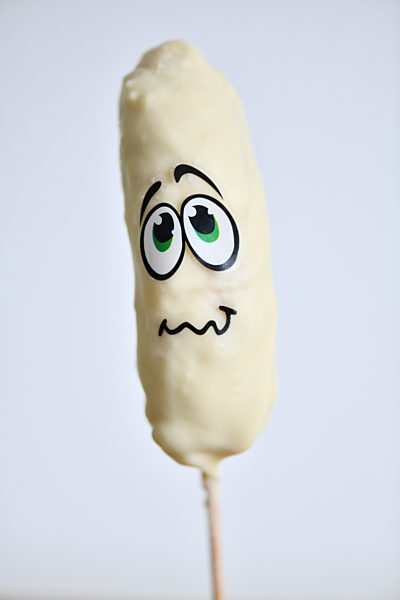 Banane mit Schokoüberzug