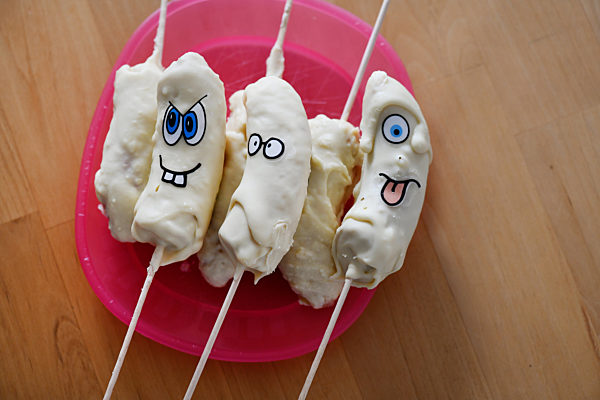 Bananen mit Schokoüberzug