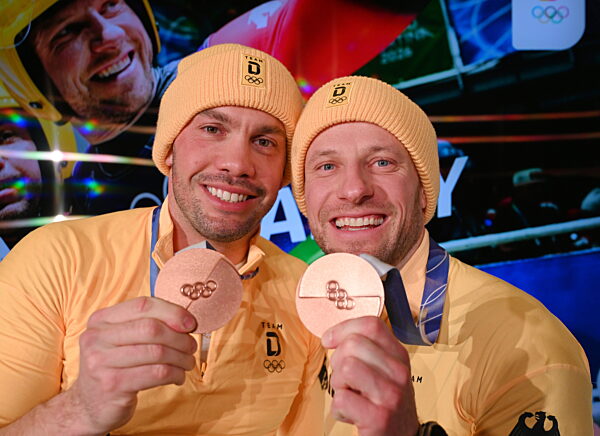 Deutsches Haus - Olympische Winterspiele 2026 - Bronze für Wendl/Arlt