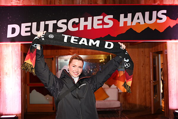 Deutsches Haus - Olympische Winterspiele 2026 - Lena Gercke im Deutschen Haus