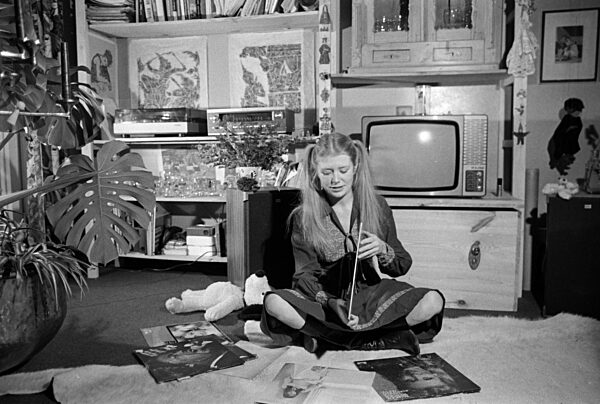 Jutta Speidel privat in ihrem Zuhause in München