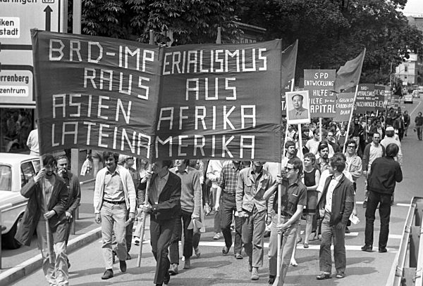 Demonstration against ban of SDS of Heidelberg