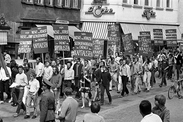 Demonstration against ban of SDS of Heidelberg