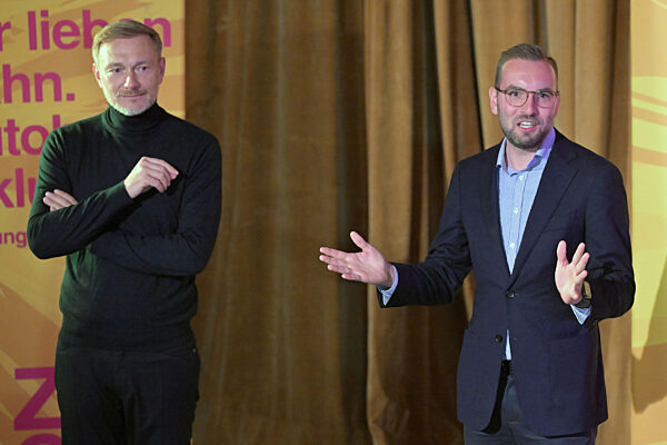 Wahlkampf der FDP Brandenburg mit Lindner