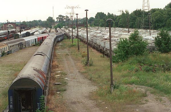 Abgestellte Waggons in Brandenburg