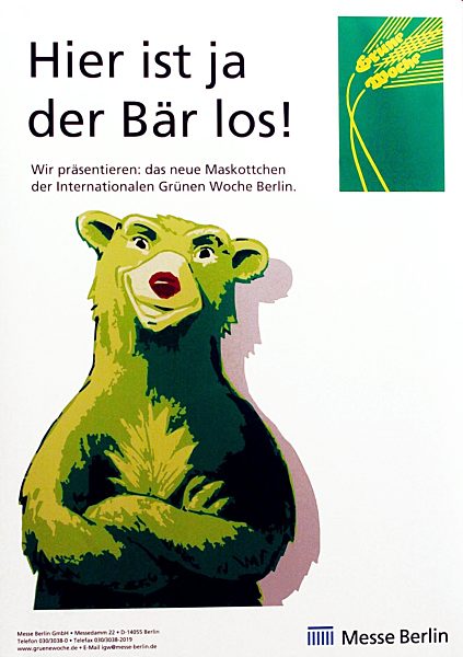 Grüne Woche mit neuem Maskottchen