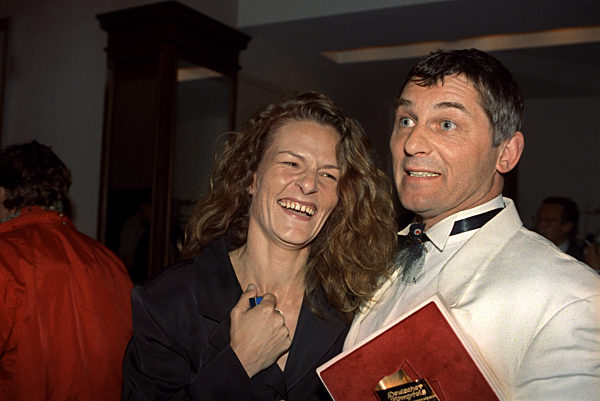 Schauspieler Heinz Hoenig mit seiner Frau Simone am Rande der Verleihung des...