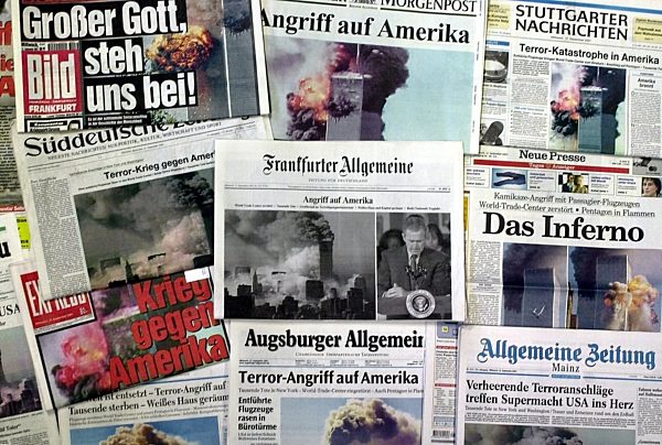Terrorserie USA: Titelseiten deutscher Zeitungen