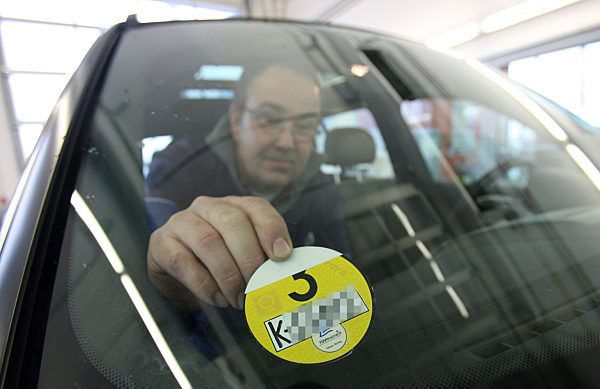 Plakette für Umweltzone in Köln