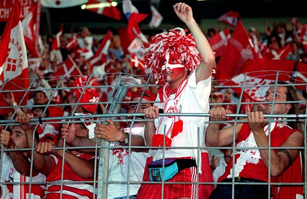 Fußball-EM '92: Dänische Fans im Endspiel